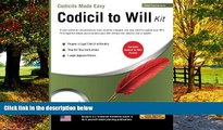 Big Deals  Codicil to Will Kit  Full Ebooks Most Wanted