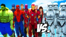 THE AVENGERS VS STORMTROOPERS ARMY - EPIC BATTLE