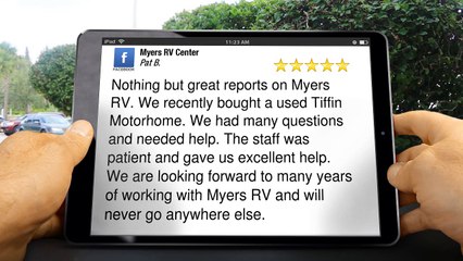 Myers RV Center Albuquerque Outstanding Five Star Review by Pat B.