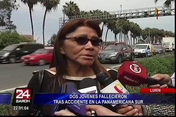 Lurín: choque en la Panamericana Sur deja dos muertos y tres heridos
