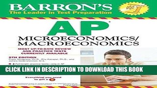 [FREE] EBOOK Barron s AP Microeconomics/Macroeconomics, 5th Edition ONLINE COLLECTION
