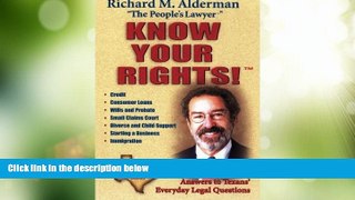 Big Deals  Know Your Rights!: Answers to Texans  Everyday Legal Questions  Best Seller Books Best