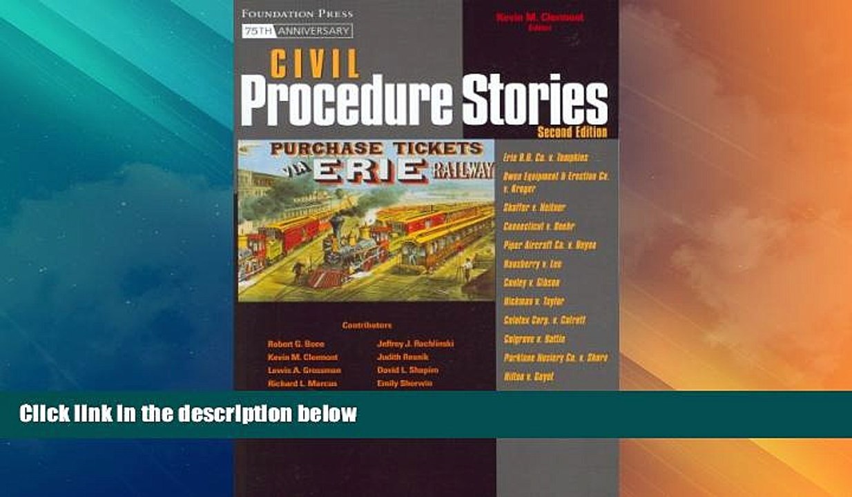 Big Deals  Civil Procedure Stories (Law Stories)  Full Read Most Wanted