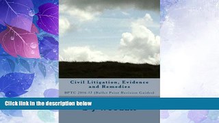Must Have PDF  Civil Litigation, Evidence and Remedies: BPTC 2016-17 (bullet Point Revision