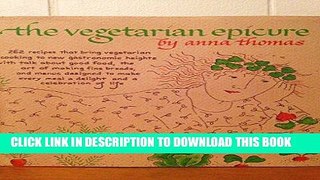[New] Ebook The Vegetarian Epicure Free Read