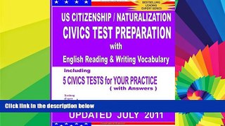READ FULL  US Citizenship / Naturalization CIVICS TEST PREPARATION with English Reading   Writing