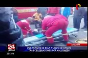 Arequipa: celebraciones de Halloween dejó dos heridos de bala