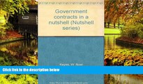 Must Have  Government contracts in a nutshell (Nutshell series)  READ Ebook Full Ebook