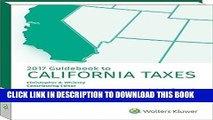 [New] PDF California Taxes, Guidebook to (2017) (Guidebook to California Taxes) Free Online