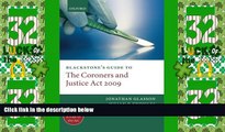 Must Have PDF  Blackstone s Guide to the Coroners and Justice Act 2009 (Blackstone s Guides)  Full