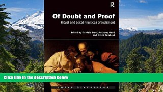 Must Have  Of Doubt and Proof: Ritual and Legal Practices of Judgment (Juris Diversitas)  Premium