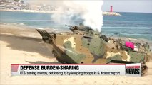 U.S. saving money, not losing it, by keeping troops in S. Korea: report