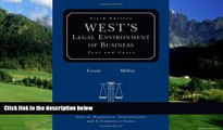 Books to Read  West s Legal Environment of Business: Text and Cases  Full Ebooks Best Seller