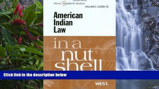 Big Deals  American Indian Law in a Nutshell (In a Nutshell (West Publishing))  Best Seller Books