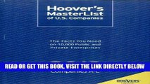 [READ] EBOOK Hoover s MasterList of U.S. Companies 2013 ONLINE COLLECTION