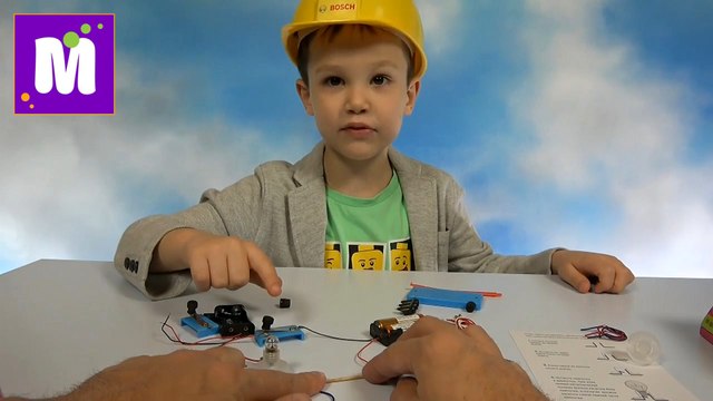 Делаем настоящий светофор опыты с электричеством Уроки физики от папы и Макса Электроэнергия из соли видео 2016 канал