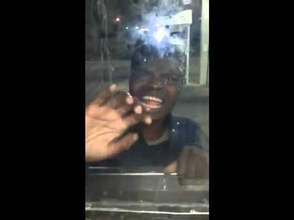 Lady Beggin' For A Dollar At The Gas Station