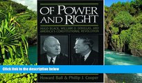 Must Have  Of Power and Right: Hugo Black, William O. Douglas, and America s Constitutional