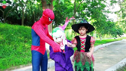 Spiderman and Frozen Elsa little heroes Hulk  part4
