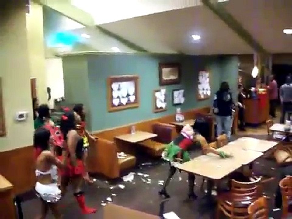 Halloween Fight At Denny's