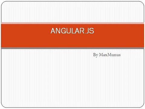 ANGULAR. JS Real Time Online Training Offered By MaxMunus