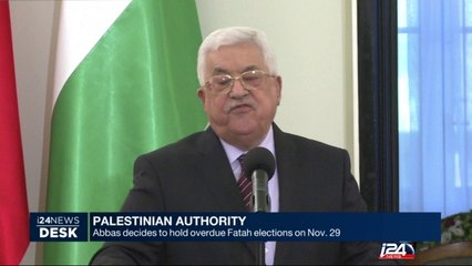Abbas decides to hold overdue Fatah elections on Nov.29