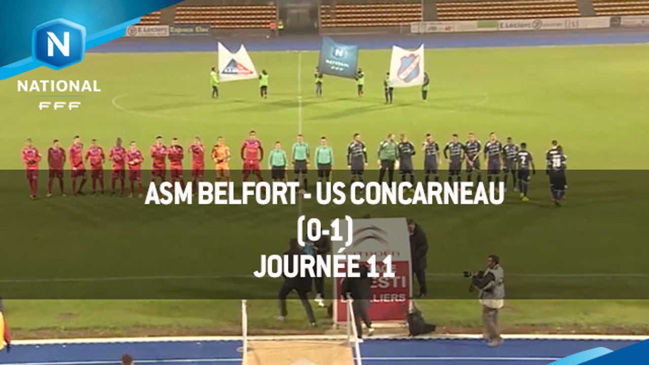 J11 : ASM Belfort - US Concarneau (0-1), le résumé