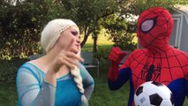 Spiderman Smelly Stinky Shoes vs Joker With Frozen Elsa Fun Superhero Kids In Real Life In 4K