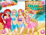 PrincessDisney Frozen Elsa Anna and Ariel Rapunzel Beach Party - Dress up games