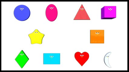 Shapes for kids to learn│ learn 10 basic shapes │ #learnshapes for children