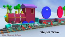 Shapes for kids to learn with shapes train│ shapes train for kids to learn