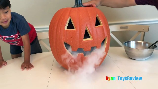 OOZING PUMPKIN Halloween Fun and Easy Science Experiments For Kids ep4