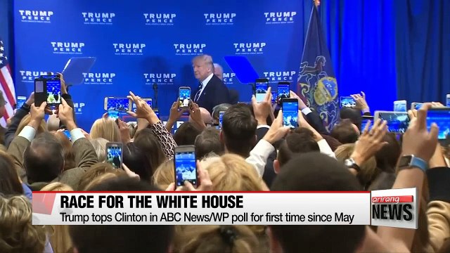 U.S. election: Trump tops Clinton in ABC News/WP poll for first time since May