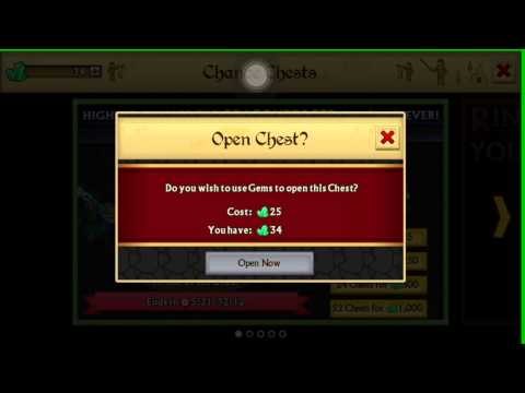 Knights and dragons opening chests