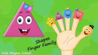 Shapes finger family nursery rhyme │ Finger family song of shapes │ Kids Rhyme School