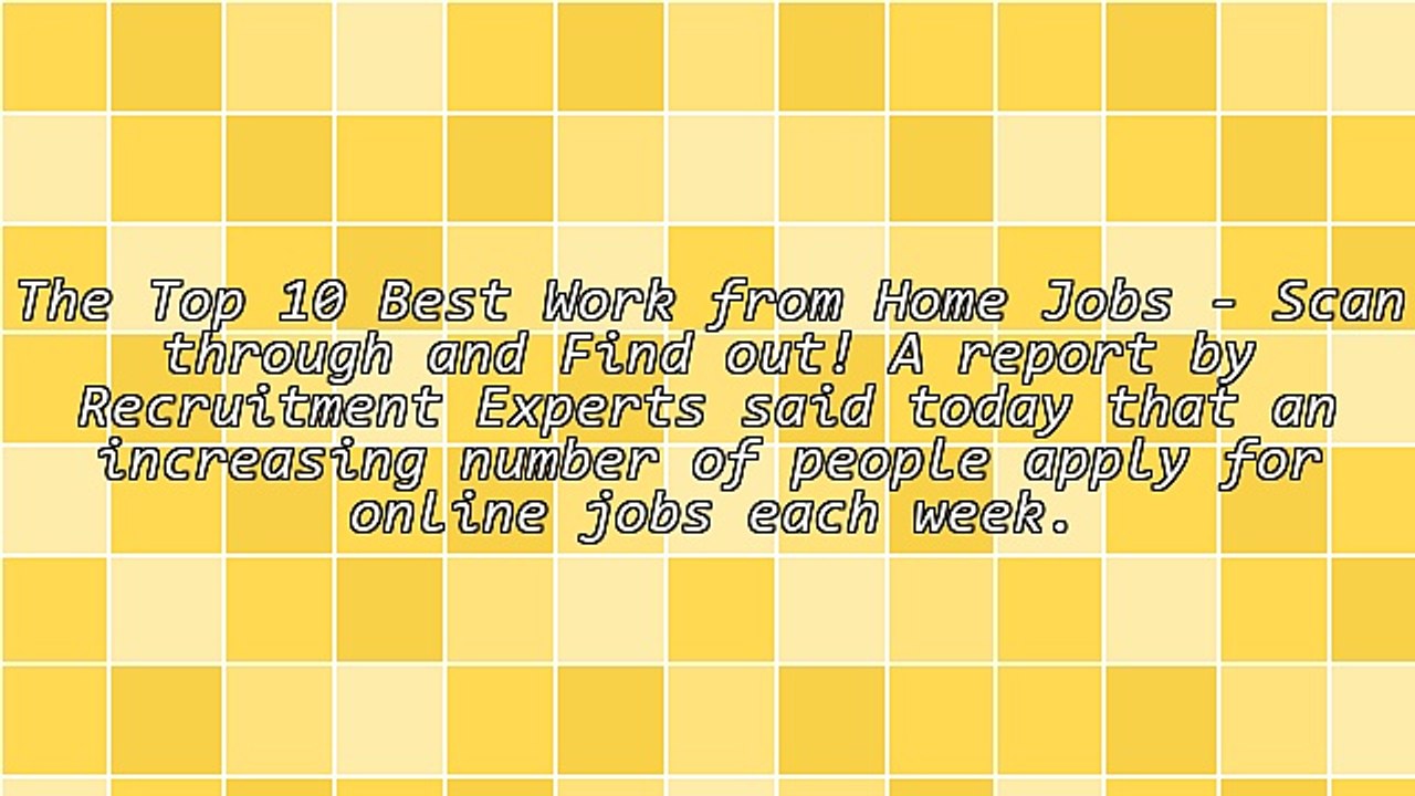 The 10 Best Work at Home Jobs