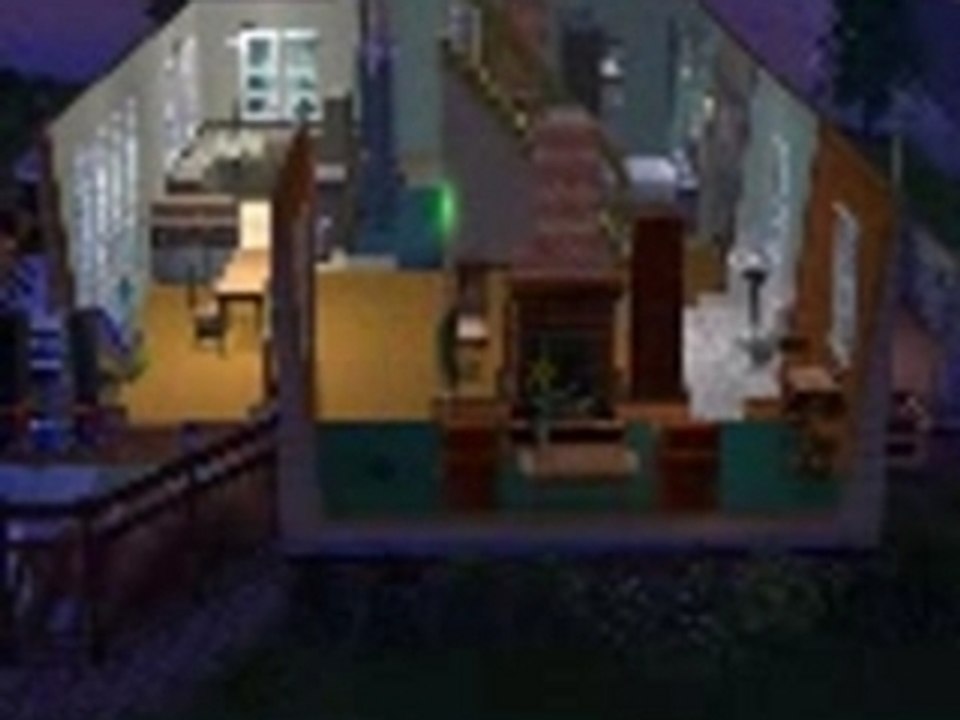 Dando paliza al conejo de compañia- Sims 2