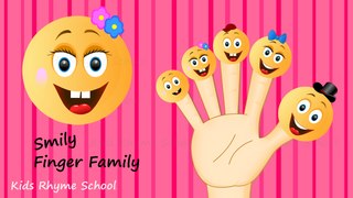 Smiley finger family song │ Finger family song of smiley │ Kids Rhyme School