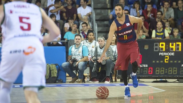 FCB Bàsquet: Navarro y Claver hablan del duelo de la ACB entre el FC Barcelona Lassa i el Real Madrid.