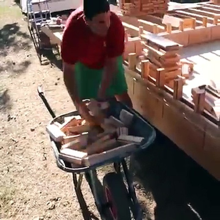 something interesting, how fast you can build house from wood