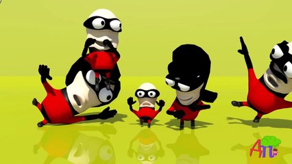 Семья пальчиков красные миньоны 3D | Finger Family Red Minion 3D in Russian
