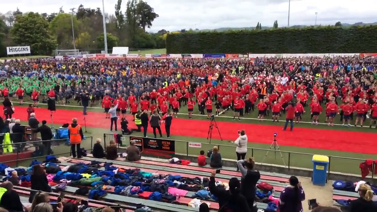 Nouveau record mondial du plus grand haka en Nouvelle-Zélande