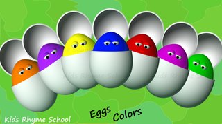 Surprise egg colors for kids │ learn colors with surprise eggs │ Kids Rhyme School