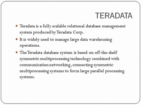 TERADATA Real Time Online Training By MaxMunus
