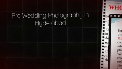 pre wedding photographer in hyderabad