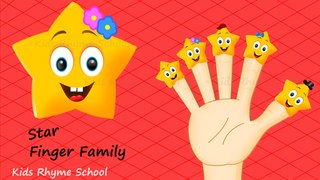 Star Finger Family nursery rhyme │ Finger family star song for children