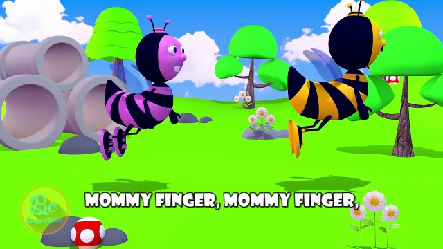 Bee 3D Finger Family | Nursery Rhymes | 3D Animation In HD From Binggo Channel