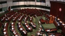 Brawl in parliament: Hong Kong lawmakers clash with rivals