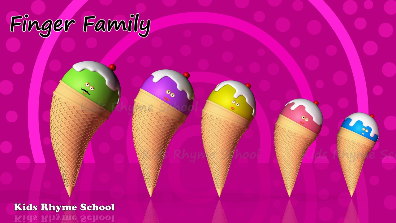 Cone Ice Cream Finger Family Song   Nursery Rhymes and songs for kids