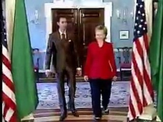 Hillary Clinton welcomed Mutassim Gaddafi